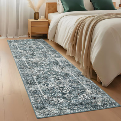 Tapis floral lavable Boyce