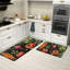 Tapis de cuisine rétro 2 pièces