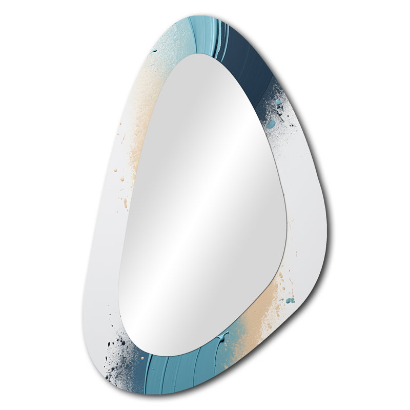 Rodgers - Abstract Painting Asymmetrical Modern Large Wall Mirror