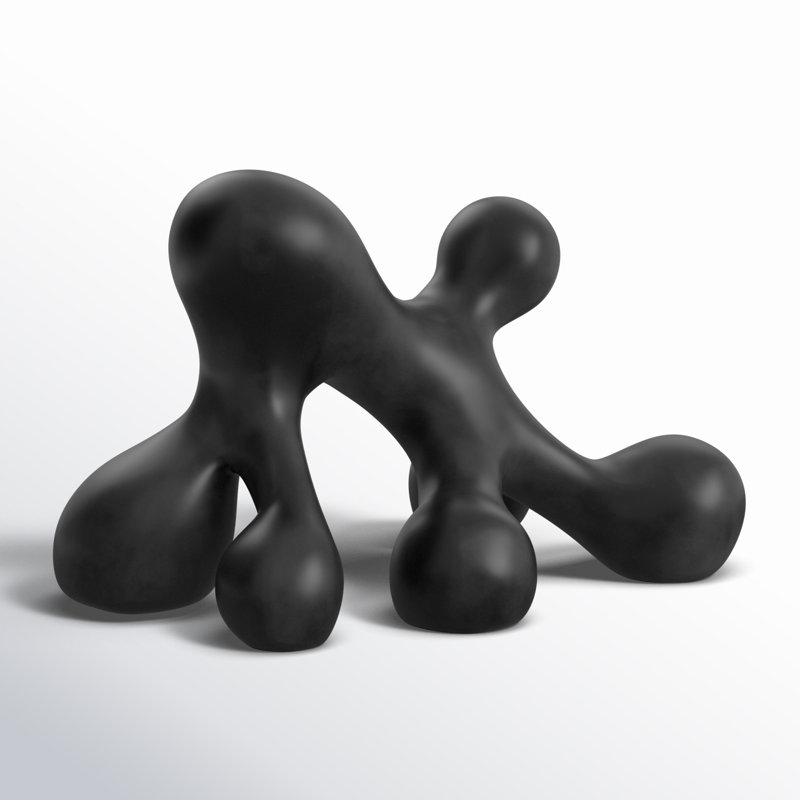 Sculpture contemporaine abstraite, Noir