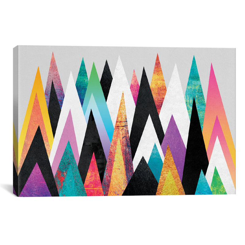 « couleur des pics », impression sur toile tendue, H 8 po x l 12 po x P 0,75 po