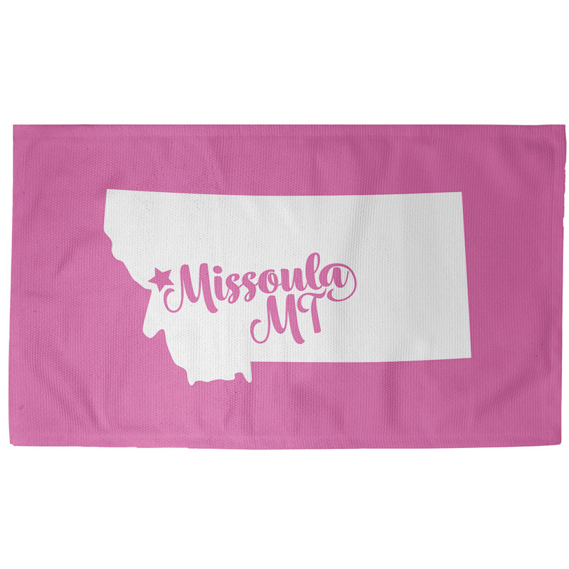 Tapis de zone rose missoula montana, Rectangle 5 pi x 7 pi