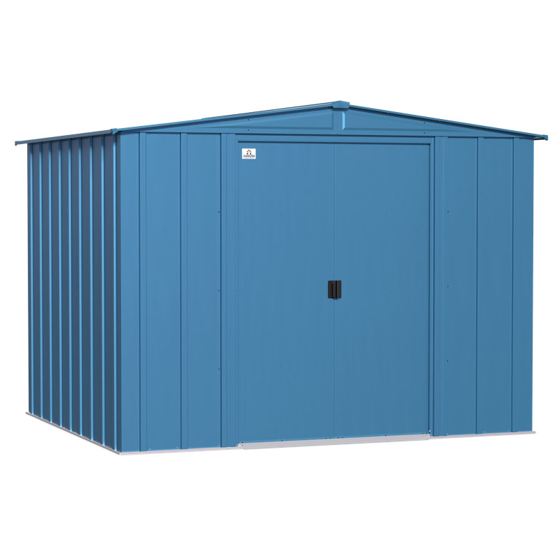  Arrow Classic Steel Storage Shed, Blue, 8 ft. W x 7 ft. D