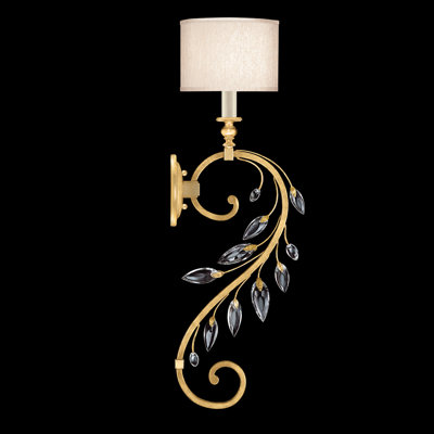 Crystal Laurel 1 - Light Armed Sconce
