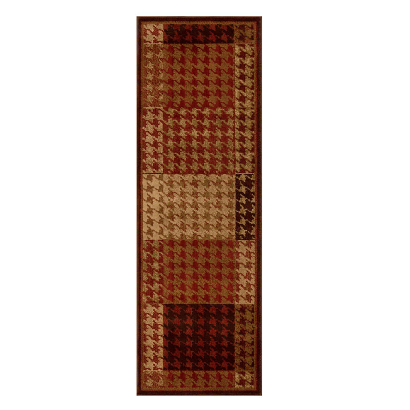 Tapis tissé à la machine Ashtun, Tapis de couloir 2 pi 6 po x 8 pi