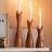 9'' H Wood Tabletop Candlestick-989880351