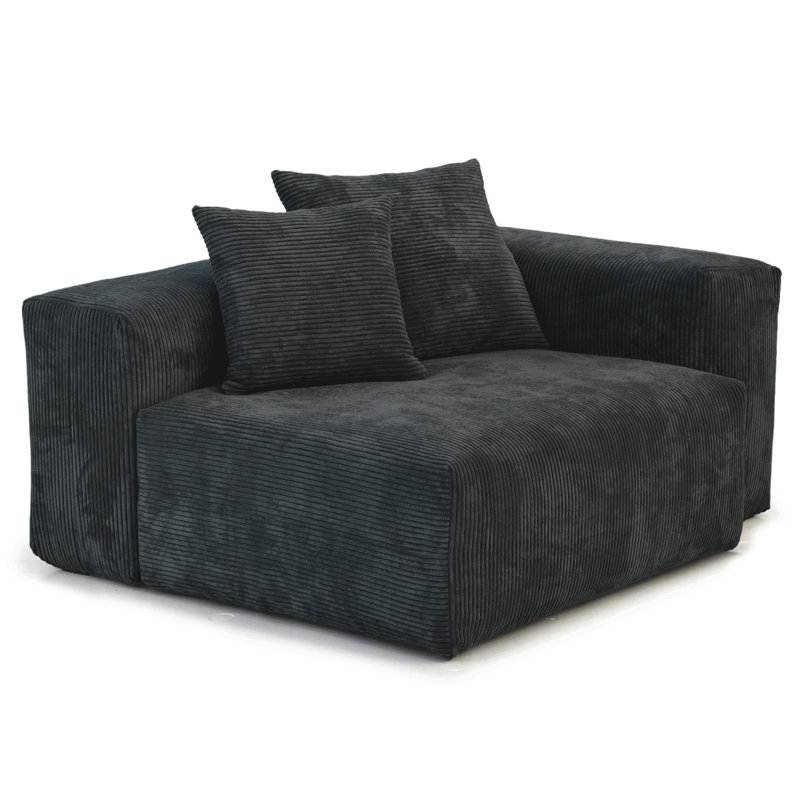 Fauteuil de chambre Nikodemos, Noir