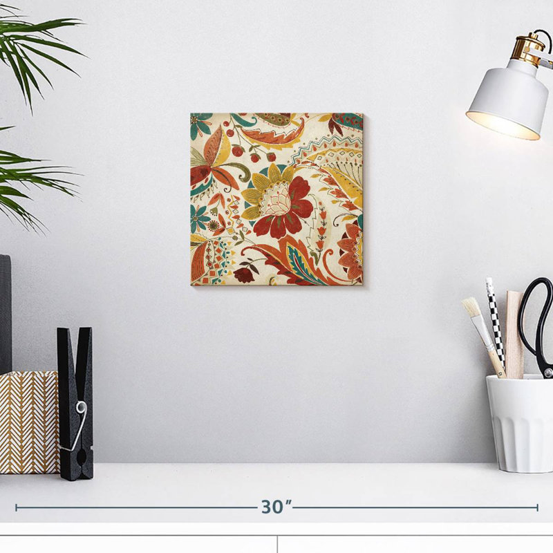 Épice à motif cachemire Kerner Boho II, H 10 po x l 10 po