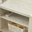 Table d'appoint moderne Lux en bois avec tablette, table de chevet, beige-420825495