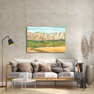  «Mini Western Vista 6» par Chariklia Zarris, art mural en verre acrylique, 36 po x 24 po