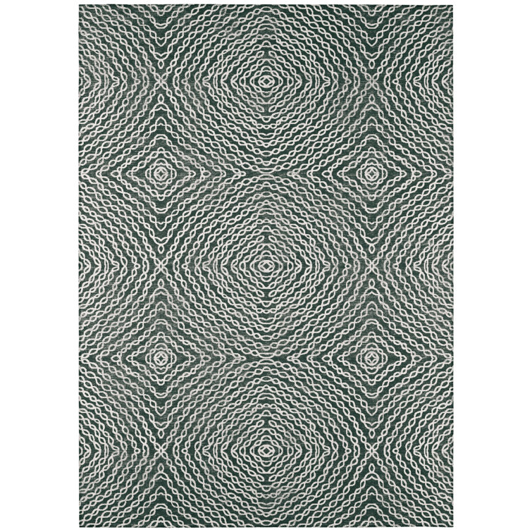 Ariadni Chenille Washable Oriental Indoor / Outdoor Rug