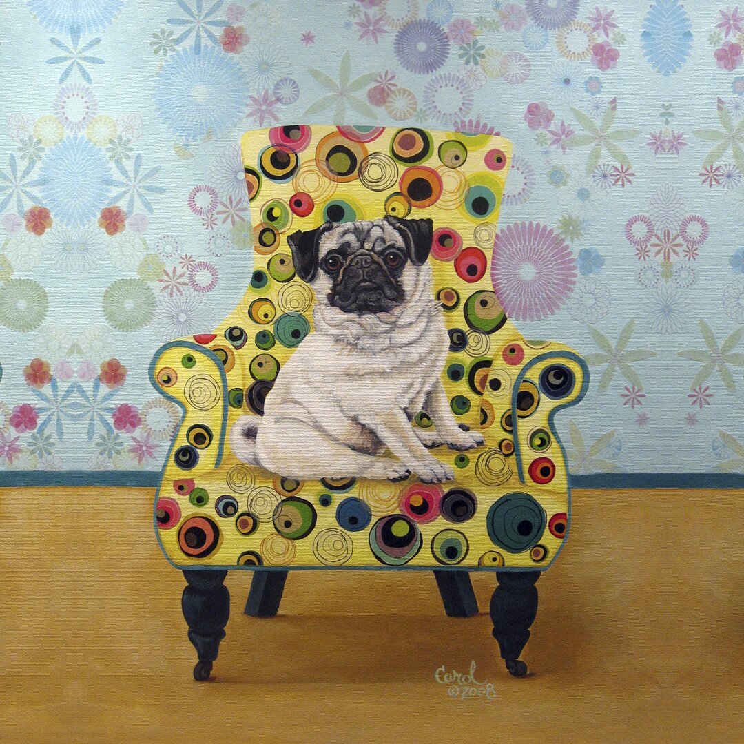 Leinwandbild Pug-A-Dots von Carol Dillon