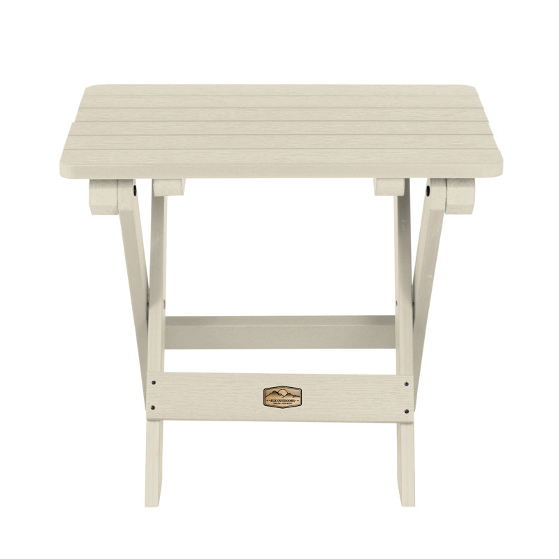 Table d'appoint pliante Newberg, Blanc délavé