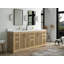 Ensemble de meuble-lavabo double 84 po Emuel
