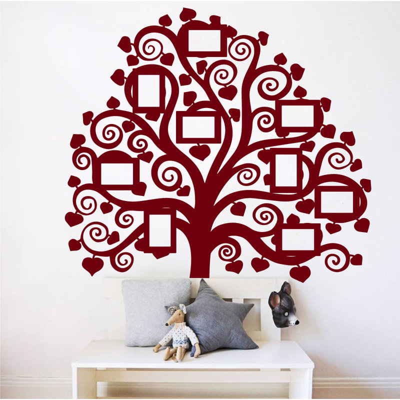 Décalcomanie murale images arbre familial, Bourgogne