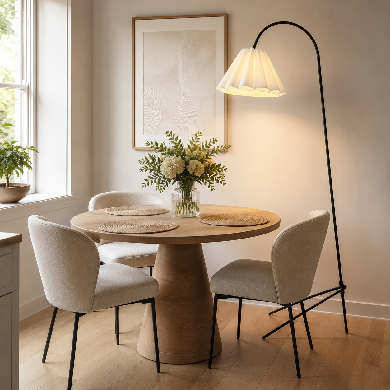71" Dimmable Floor Lamp, Black
