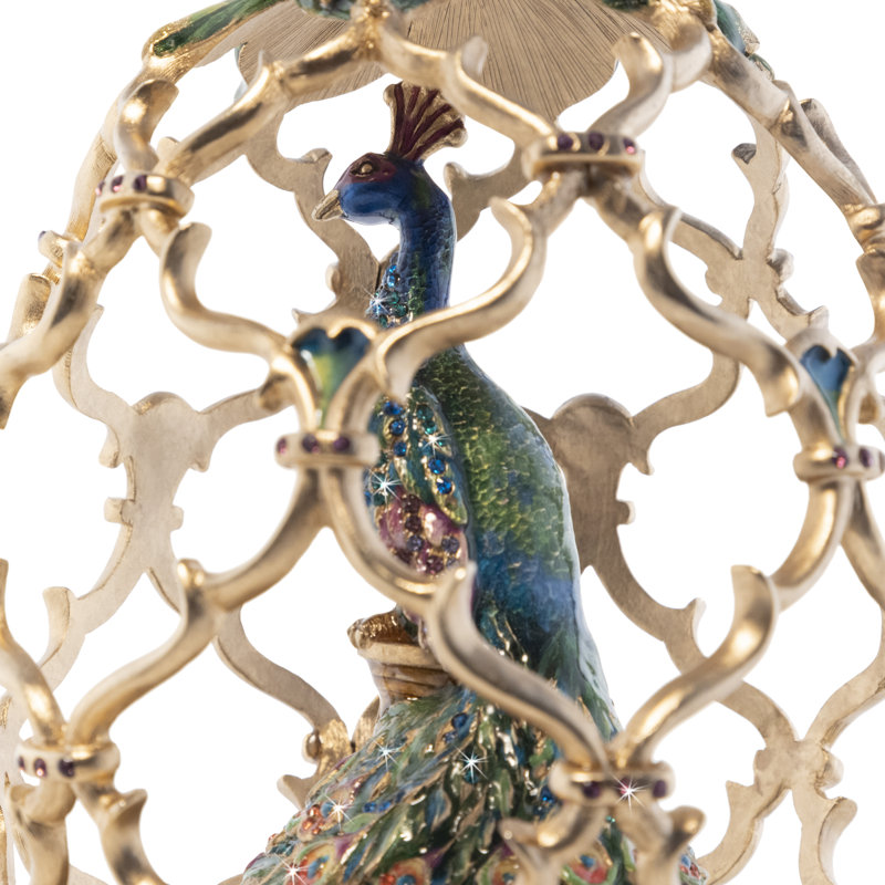 Peacock Egg Objet
