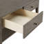 Ihan Antique Grey Finish Grey Fibre Cement Coffee Table With Shelf