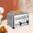 4-Slice Pop-Up Stainless Steel Bread Baking Machine With Timing Function