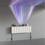 Tête de lit tapissier entièrement rayée avec lumières DEL et rangement Aurora, hauteur réglable pour matelas de 8 à 14 pouces-409080630-409080628