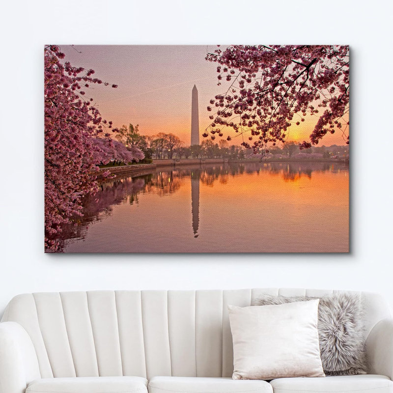 "Architecture Architecture Cherry Blossom Festival At The National Mall Washington DC", photographie sur toile, Toile tendue