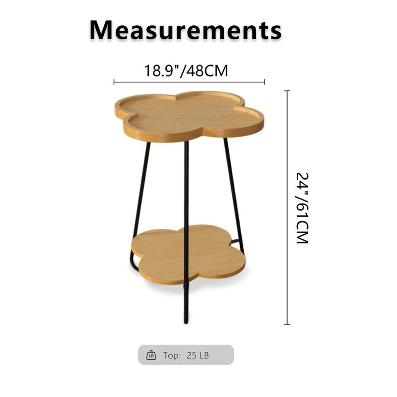 Round Accent Side Table Living Room End Table Corner Table Side Table Accent Table
