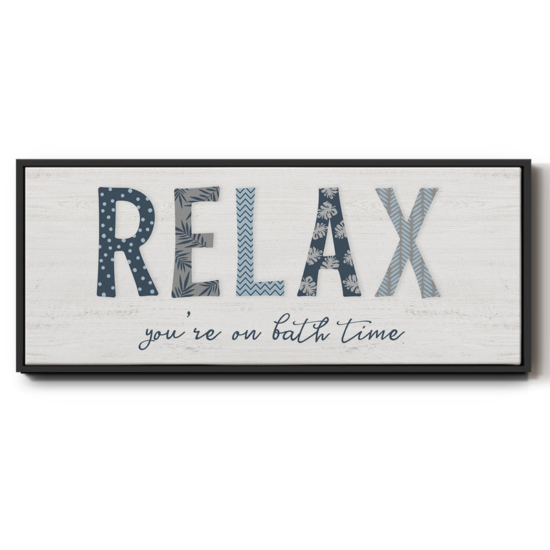 Relax- Framed Canvas