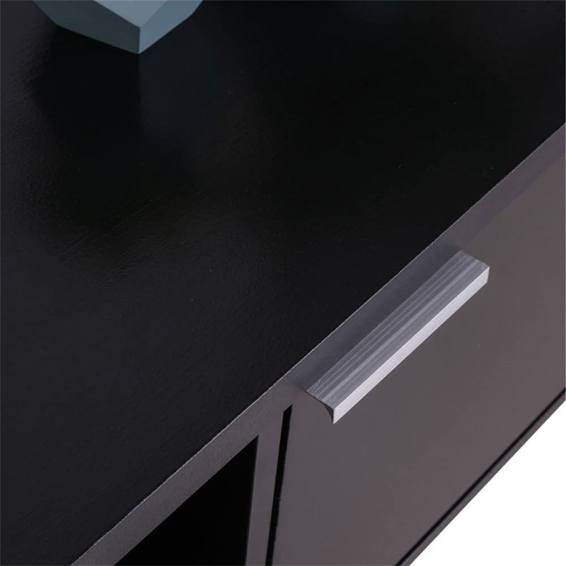 Camella TV Stand Cabinet with Storage Space for TVs up to 65 Inches - 40 H x 38 D x 145 L cm, Black