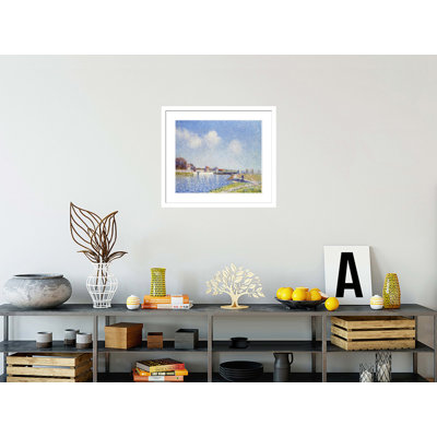 Le Barrage De Saint-Mammes by Alfred Sisley -Framed Giclee Print