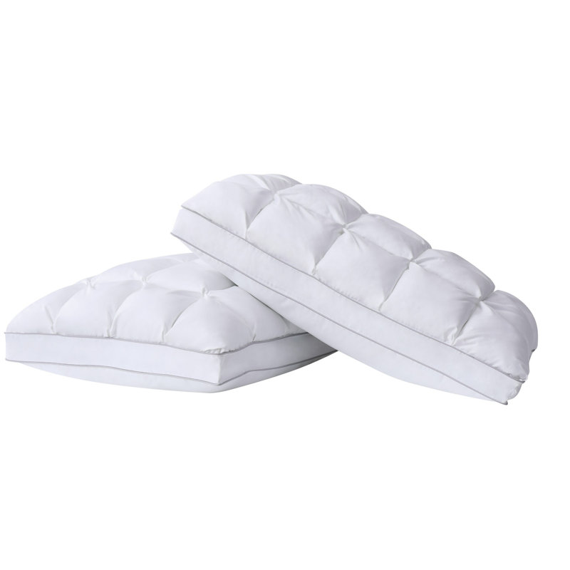 White Standard Size Down Alternative Gel Filled Pillows (Set of 2)