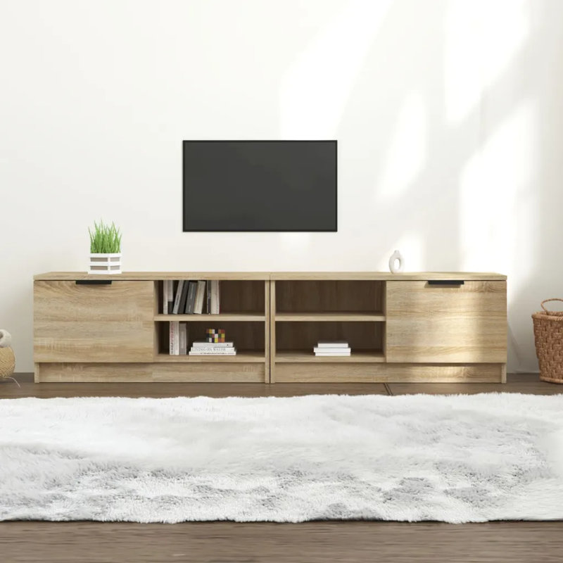Unfinished TV Stand for TVs up to 80, Sonoma Oak