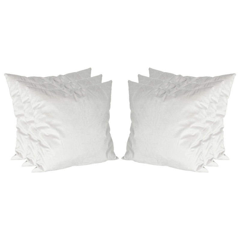 Square Scatter Cushion with Filling, Cream