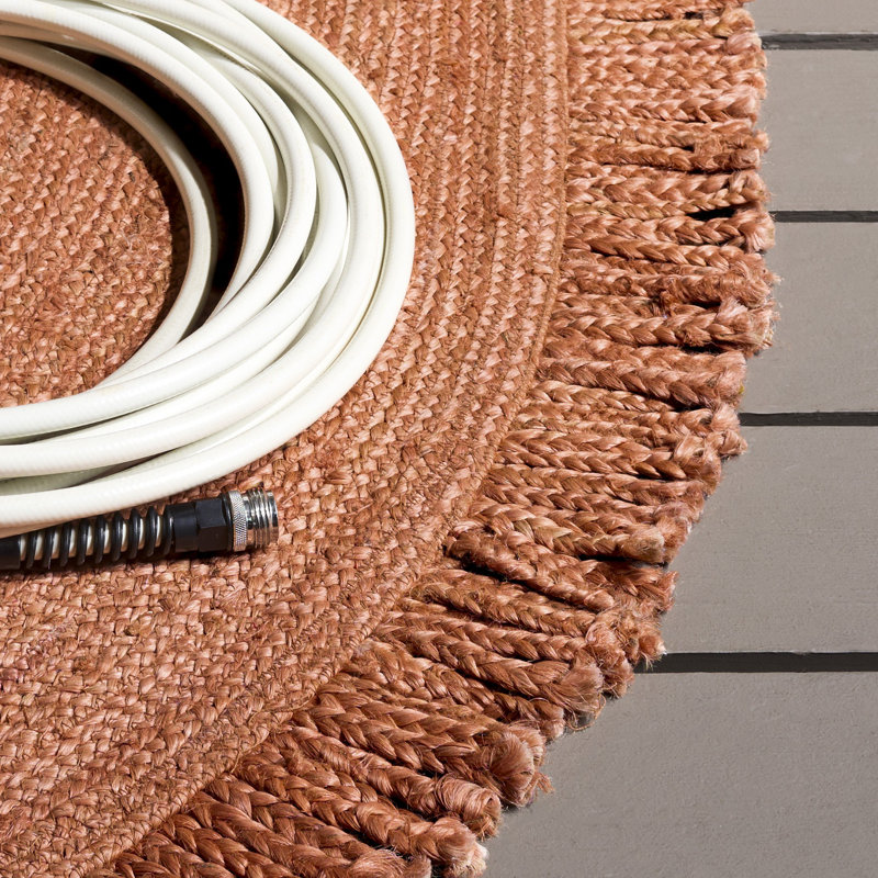 Galesville Handmade Jute Rug, Oval 4' x 6'