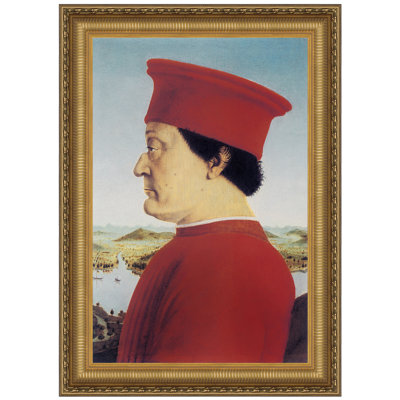" Portrait Of Federico Da Montefeitro, 1466 " by Piero Della Francesca
