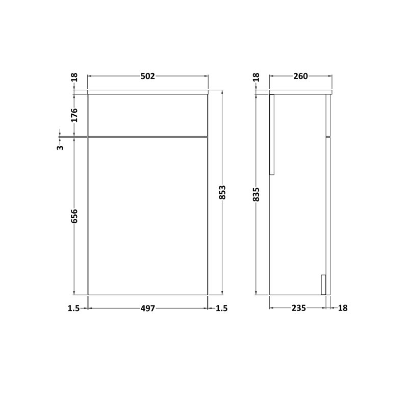 Under Sink Cabinet, Hacienda Black