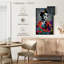 Portrait de femme grunge sur toile-1390582135