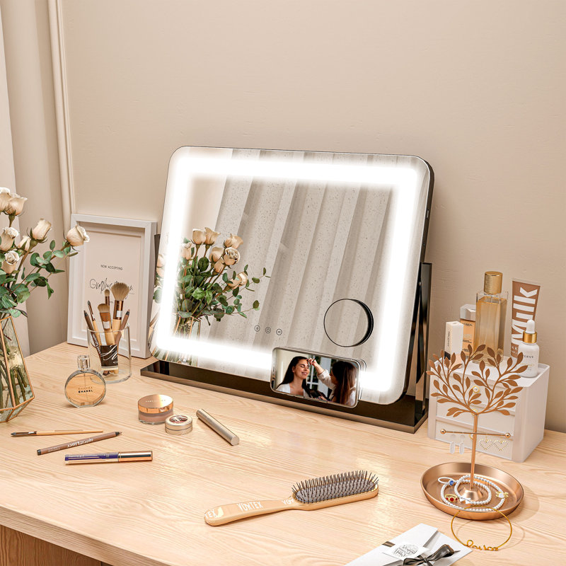 Chrishayla Metal Rectangle Floor Mirror