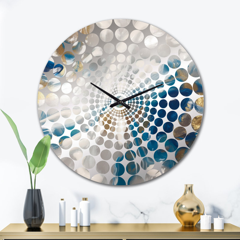 Aiva - Horloge murale peinture abstraite, Grand
