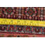 Tapis de zone en laine rouge/ivoire 4 pi 1 po x 4 pi 9 po à la main one-of-kind noué la bidjar Hamond