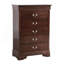 Commode verticale à 5 tiroirs avec poignées décoratives-757840598