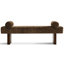 Banc rembourré en chenille l 60 po-1027625170
