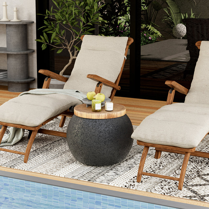Kamsville Concrete Side Table, 1