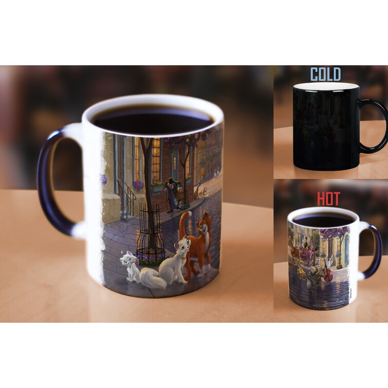 Morphing Mugs Disney the Aristocats Thomas Kinkade Morphing Mugs  Heat-Changing Drinkware - 11oz