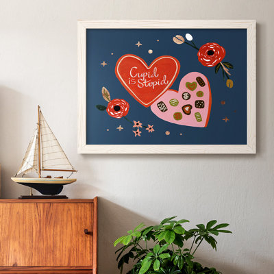 Happy Galentine II, peinture sur toile encadrée