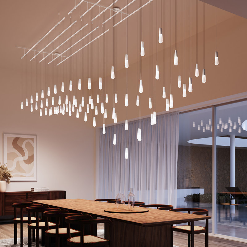 Suspenders® 40 - Light LED Chandelier, Satin White