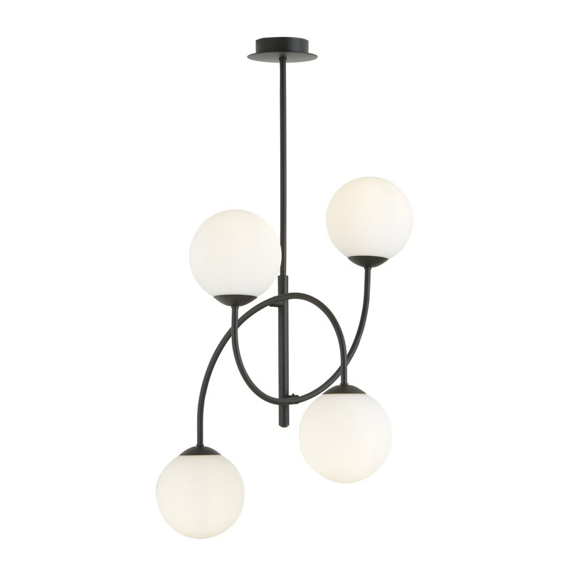 Averell 4 - Light Geometric Chandelier, White