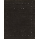 Wool Area Rug in Dark Brown/Ivory
