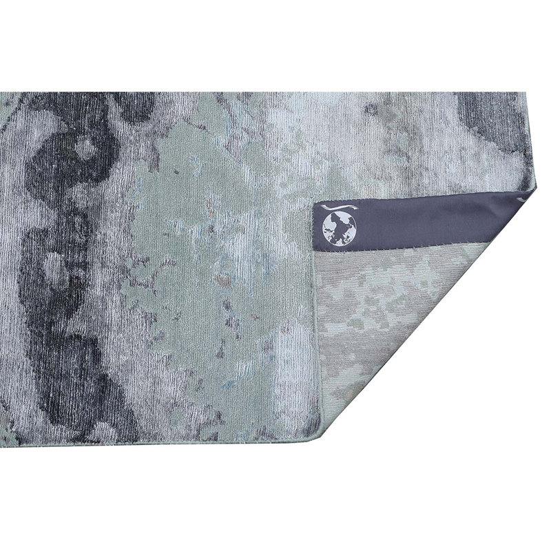 Handmade Wool Abstract Area Rug, Rectangle 8'1" x 10'1"