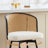 Cane Back Swivel Upholstered  Stool-1335810501-1335810500