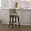 Tabouret de bar en chenille Lucia-113050974-113050972-128620582